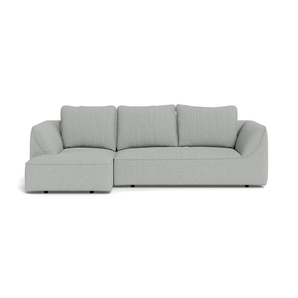 Heal's Morven Left Hand Facing Corner Chaise Sofa Melton Wool Limestone 1