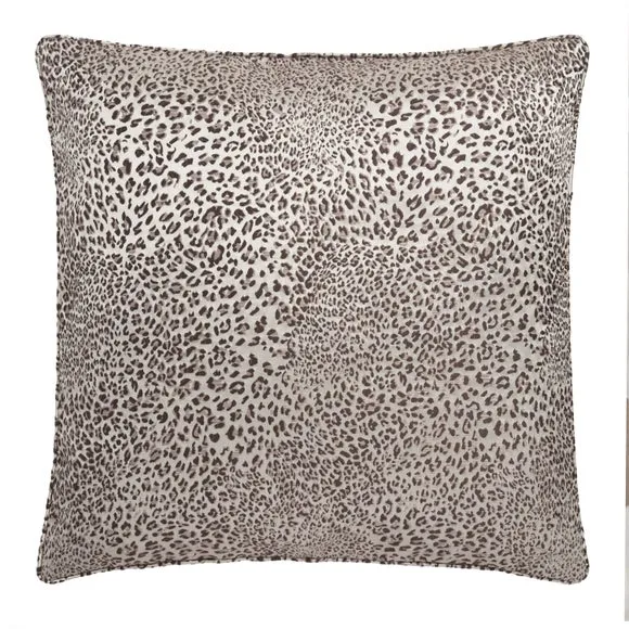 Luxe Leopard Jacquard Square Cushion 3