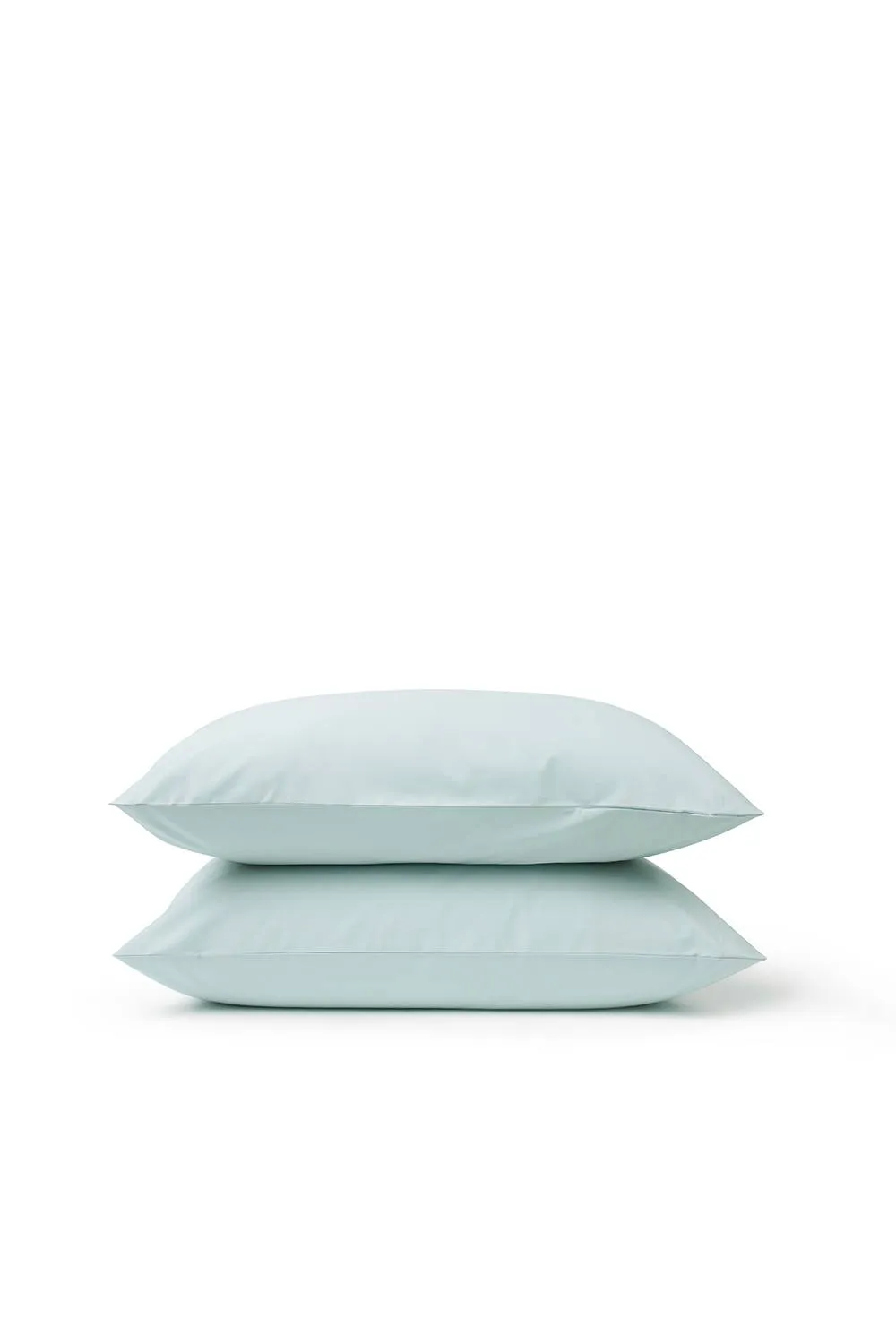 CHRISTY Pure Cotton Percale Standard Pillowcase Pair in Duck Egg Blue 3