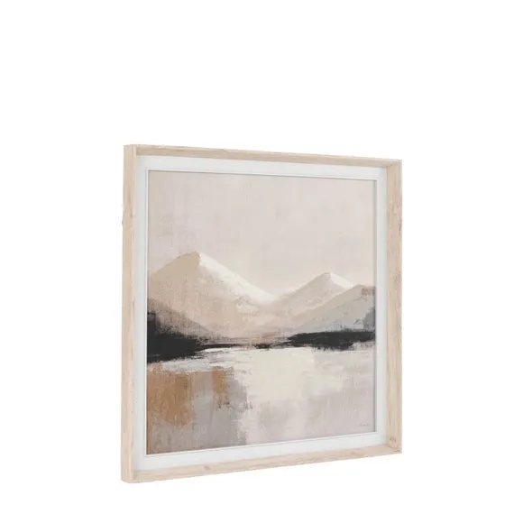 Cedar and Sage Contemporary Calm Mountains Framed Canvas 6
