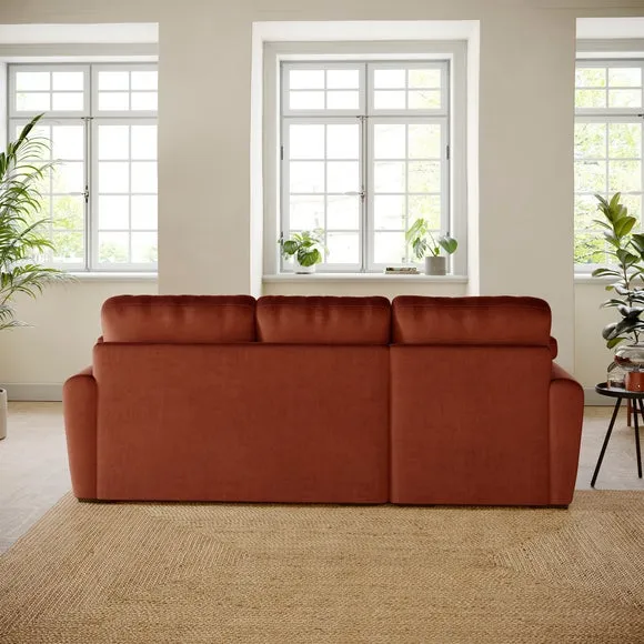 Milton Matte Velvet Corner Chaise Sofa 2