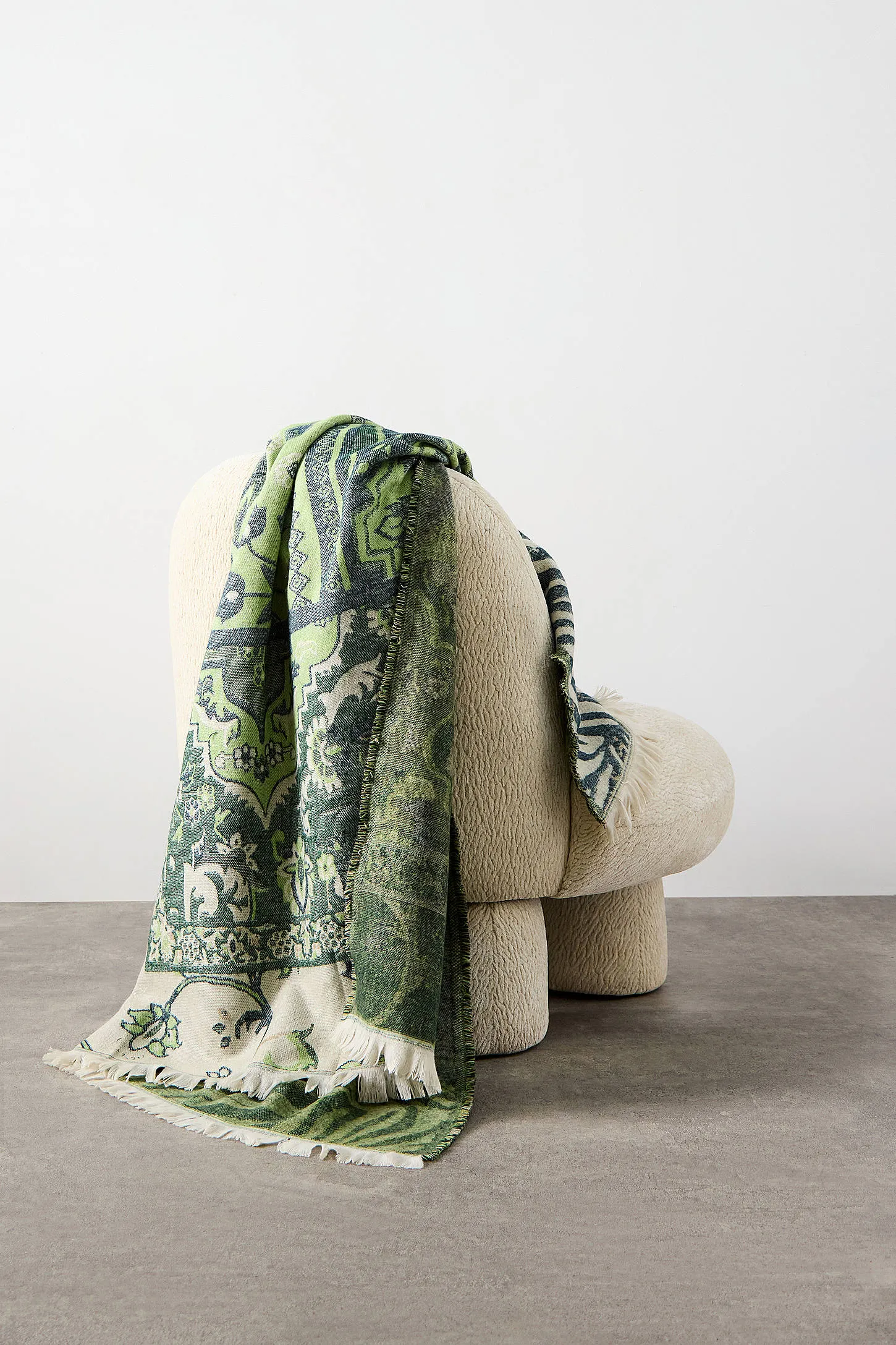 Green Priscilla Throw - Green 2