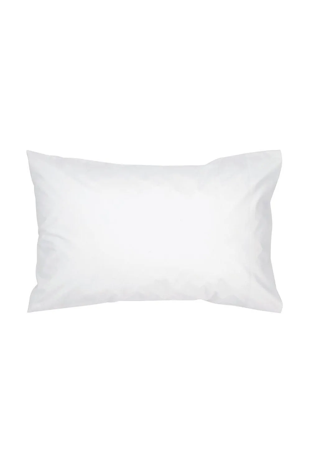 CHRISTY 400TC Luxury Cotton Sateen Plain Dye King Pillowcases Pair in White 1