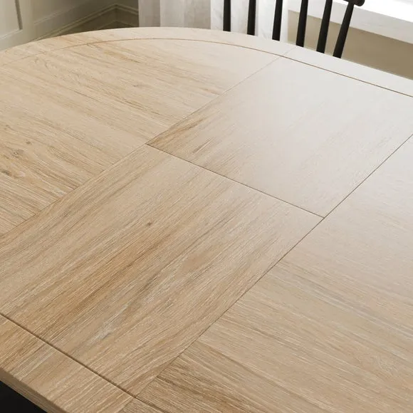 Pip 4-6 Seater Round to Oval Extendable Dining Table 4