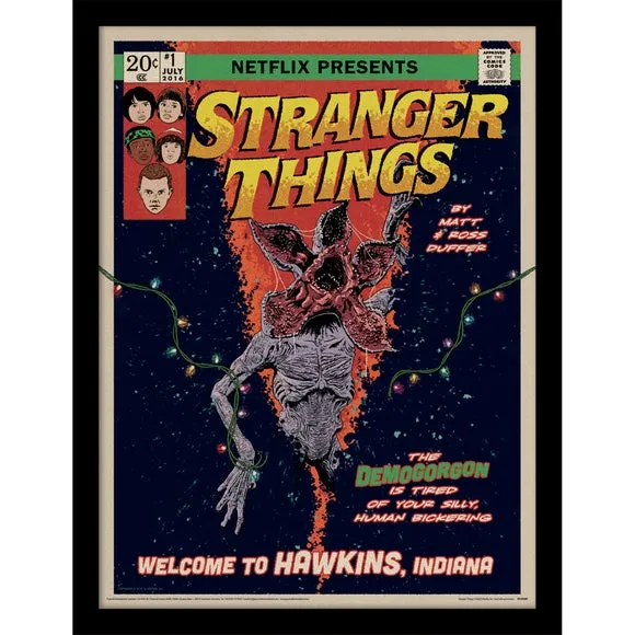 Stranger Things 2 Comic Framed Print