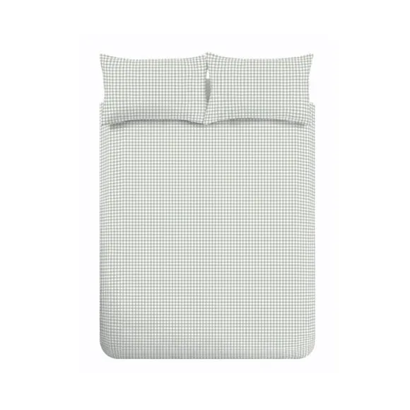 Catherine Lansfield Bamford Gingham Check Polycotton Duvet Cover & Pillowcase Set 5