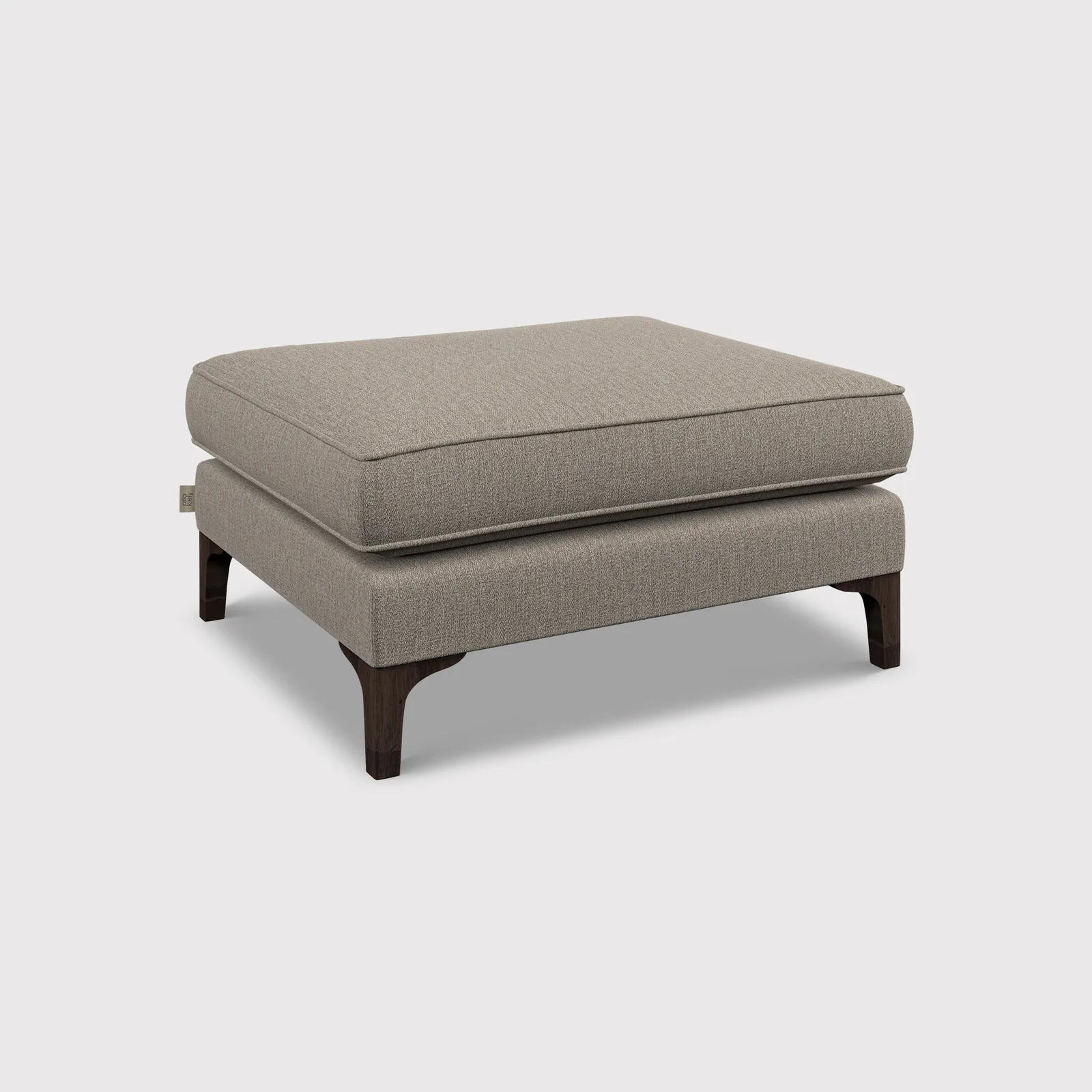 Orla Kiely Arklow Footstool, Grey Fabric | Barker & Stonehouse 1
