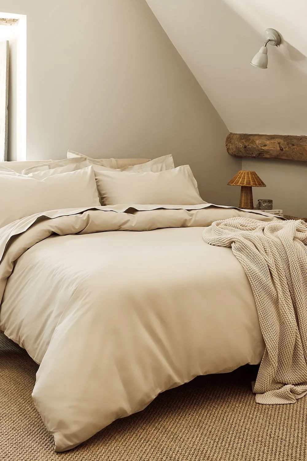 CHRISTY Pure Cotton Percale Duvet Cover Sets in Beige 1