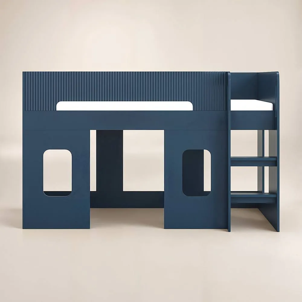 Flair Lino Playhouse Mid Sleeper Bed in Blue 3