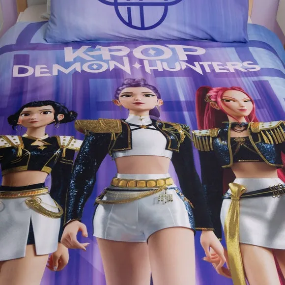 K-Pop Demon Hunters Ready Digital Duvet Cover & Pillowcase Set 3