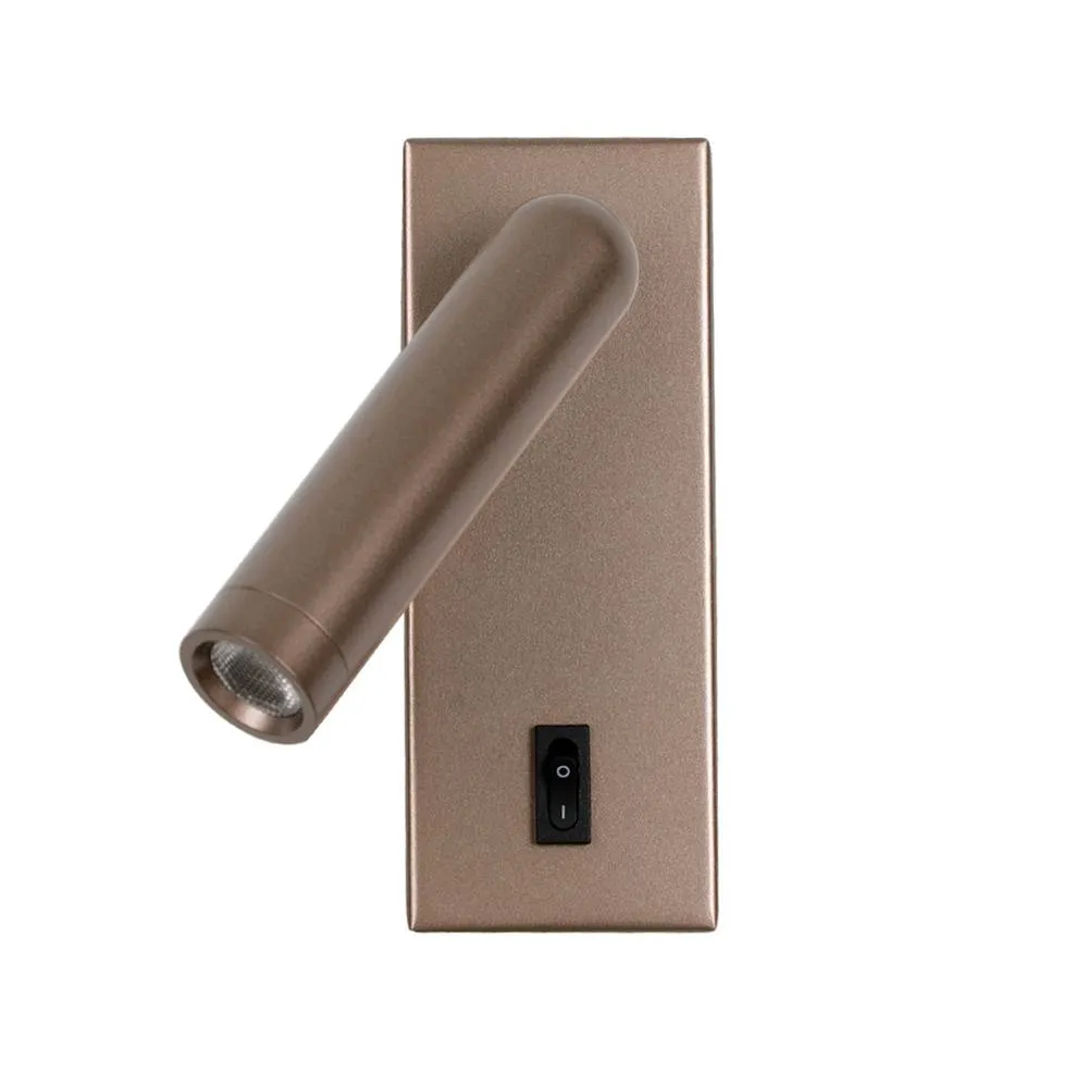 Netlighting Nova Reading Wall Light Coffee 3000K Warm White in Brown