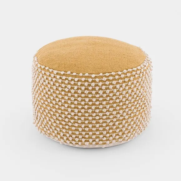 Jersey Bobble Round Pouffe 4