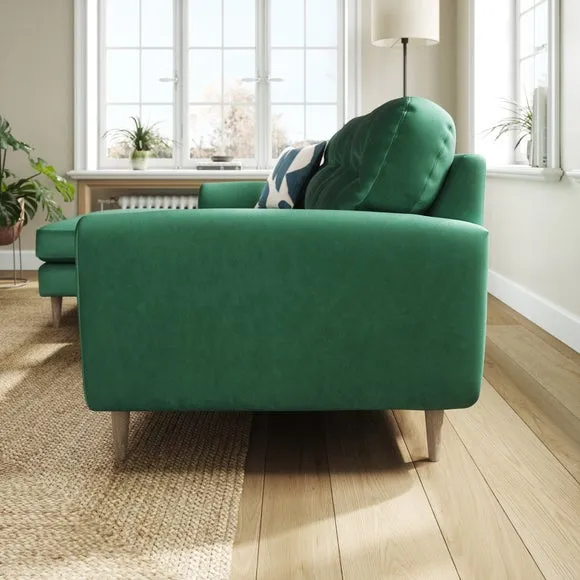 Sven Opulent Velvet Large Corner Chaise Sofa 2