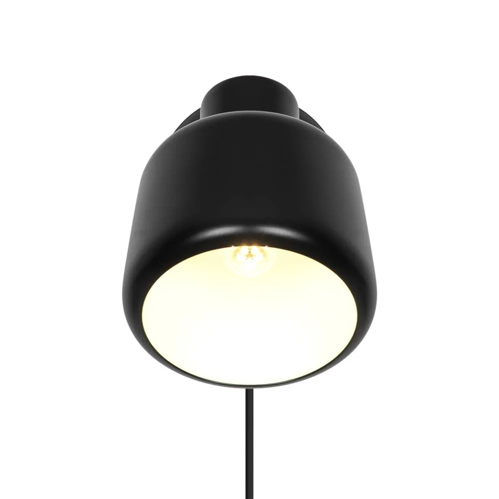 Nordlux Louella Wall Light Black Metal Bedroom E14 Switch Plug In/Mains 2