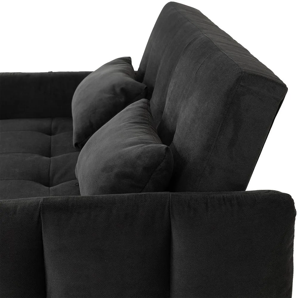 Seconique Chelsea Sofa Bed Black Fabric 6