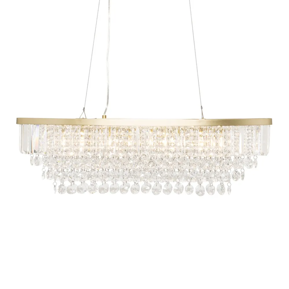 Paladina Diner Ceiling Pendant, Satin Brass