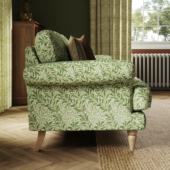 Jolene William Morris Willow Bough Print Velvet 3 Seater Sofa 3