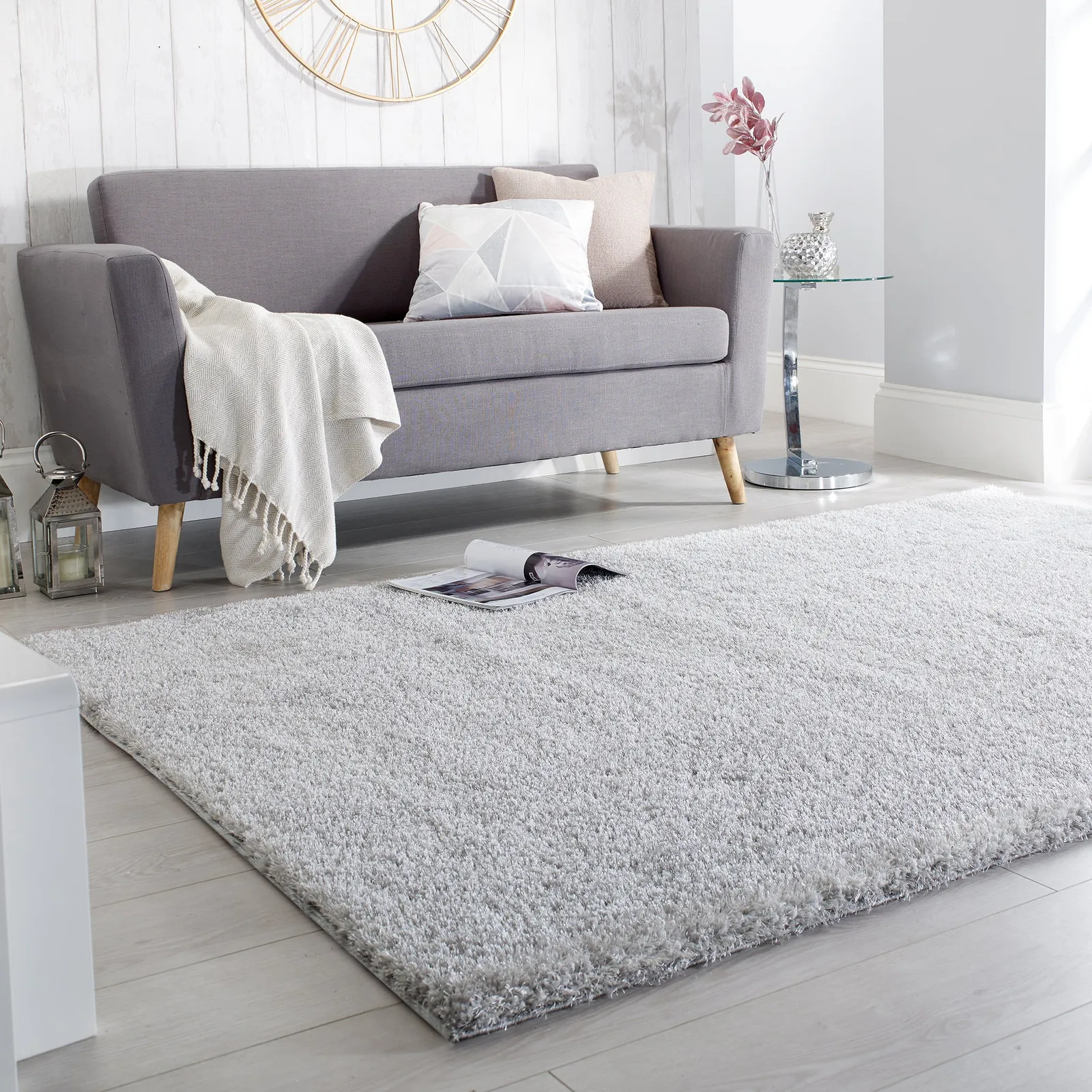 Velvet Rug Silver