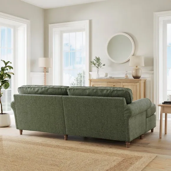 Flori Chenille Soft Texture Corner Chaise Sofa 2