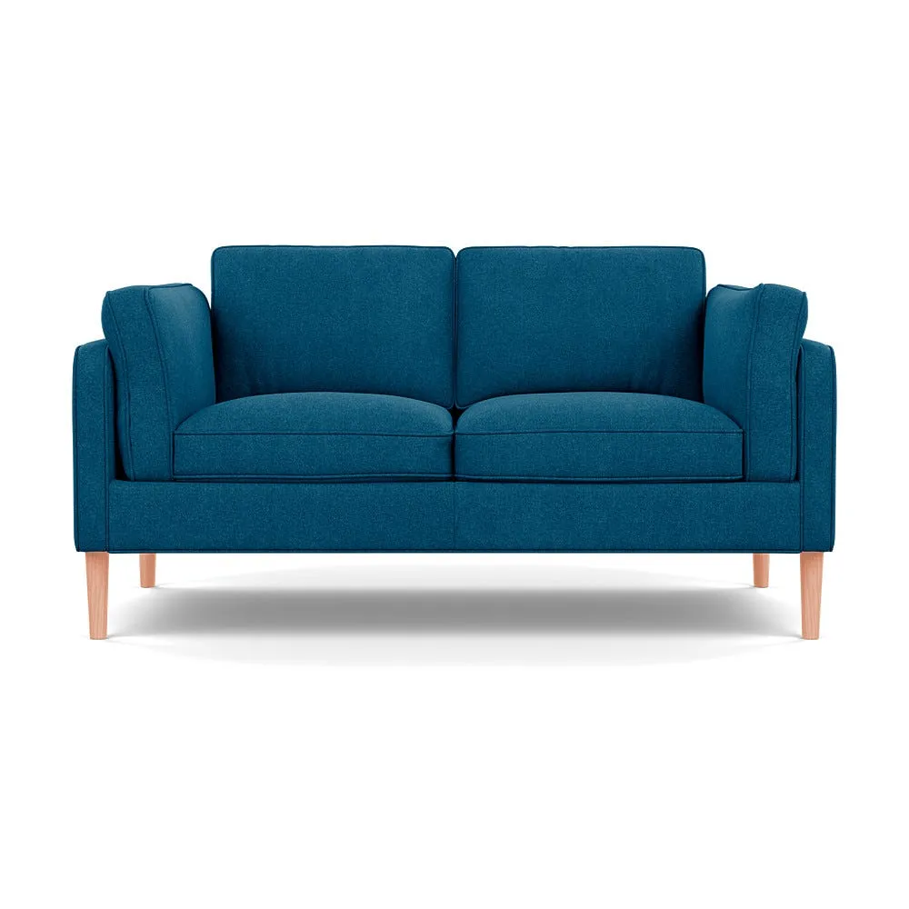 Heal's Sonno 2 Str Sofa St Moritz Wool Teal 149 Natural Feet 1