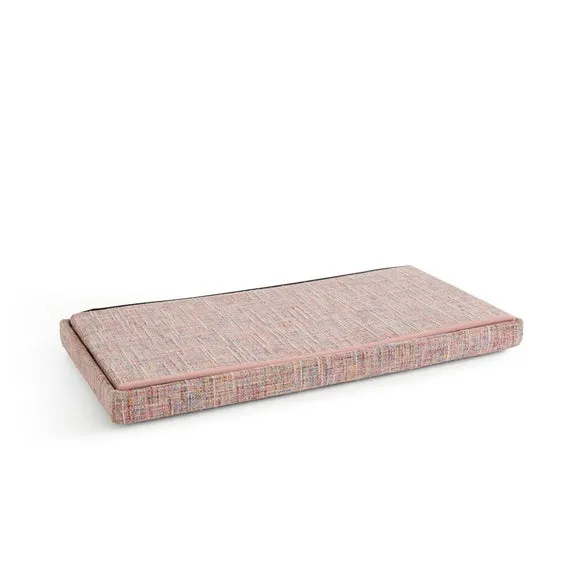 Multi Chenille Rectangle Ottoman 4