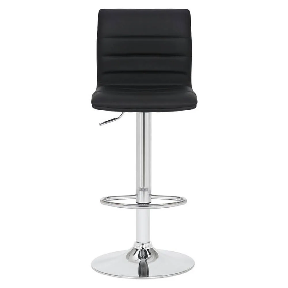 netfurniture Crains black padded kitchen breakfast bar stool 5