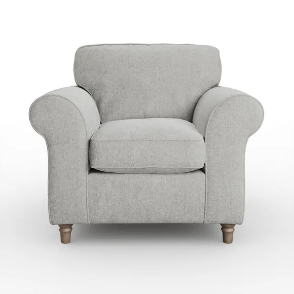 Flori Soft Chenille Armchair 6