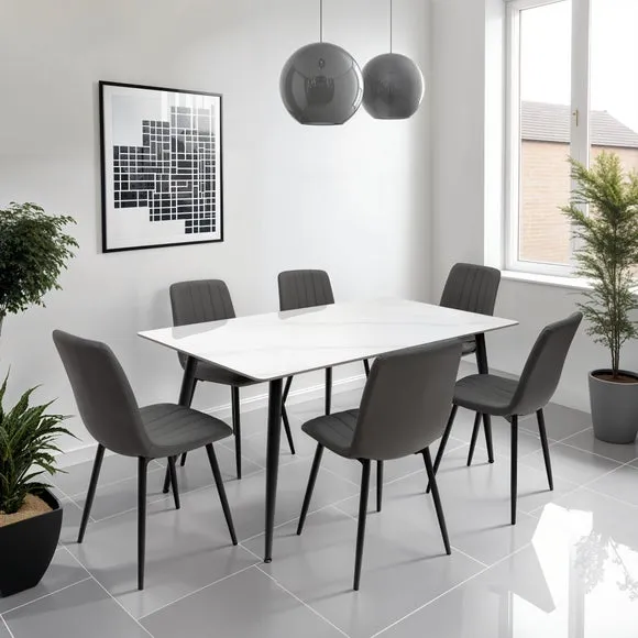 Riga Rectangular 6 Seater Dining Table 1