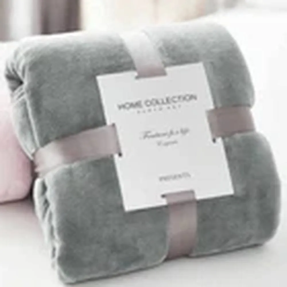 Havendro Silver XXL ( 200*230cm) Luxury Mink Blanket - Faux Fur Fleece, Soft Throw