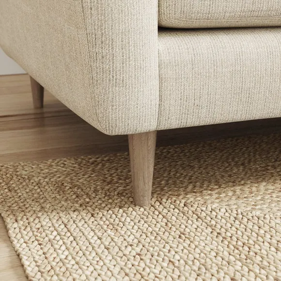 Sven Chunky Tonal Weave Large Corner Chaise Sofa 5