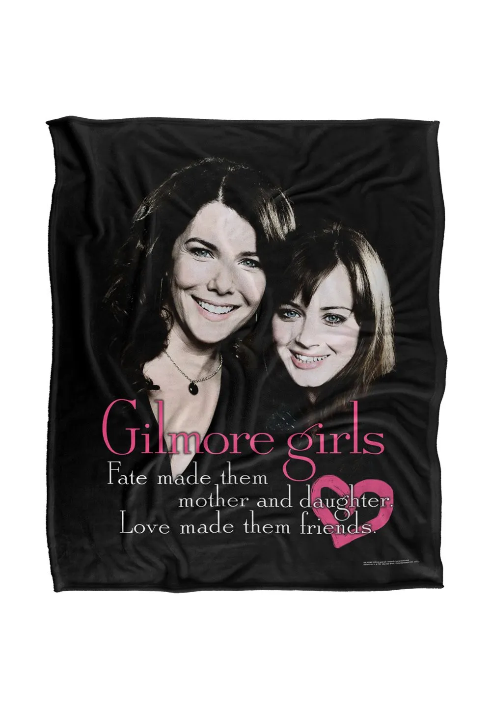 Warner Brothers Gilmore Girls The Girls Silky Touch Super Soft Throw Blanket 152x127cm in White