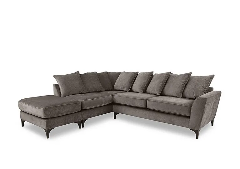 Primrose Scatter Back Left Hand Facing Corner Sofa with Footstool