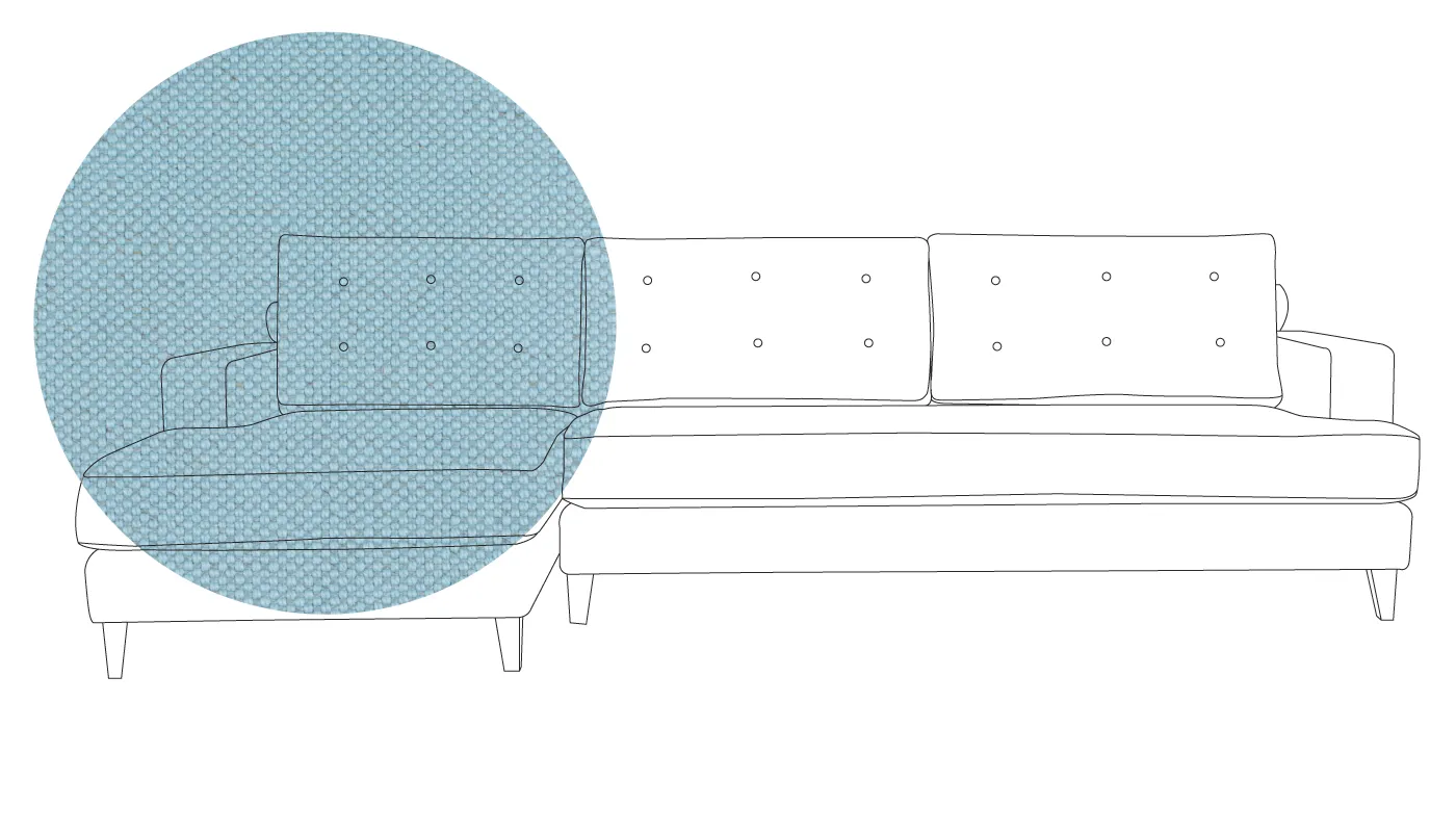 Heal's Mistral Left Hand Corner Sofa Capelo Linen-Cotton Sea Shanty Natural