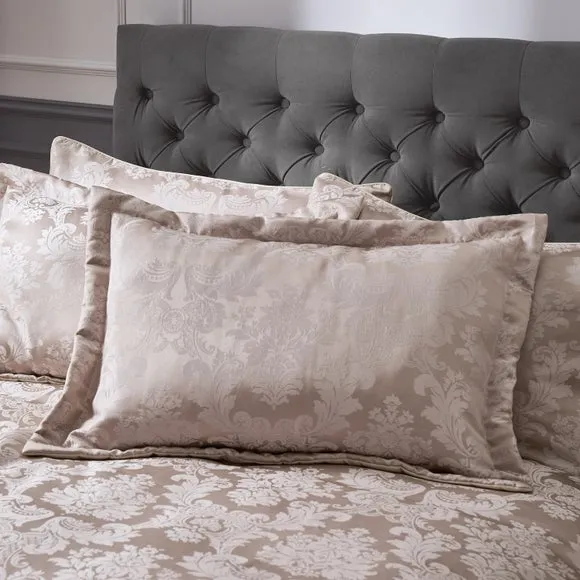 Catherine Lansfield Damask Jacquard Quilted Pillow Sham Pair