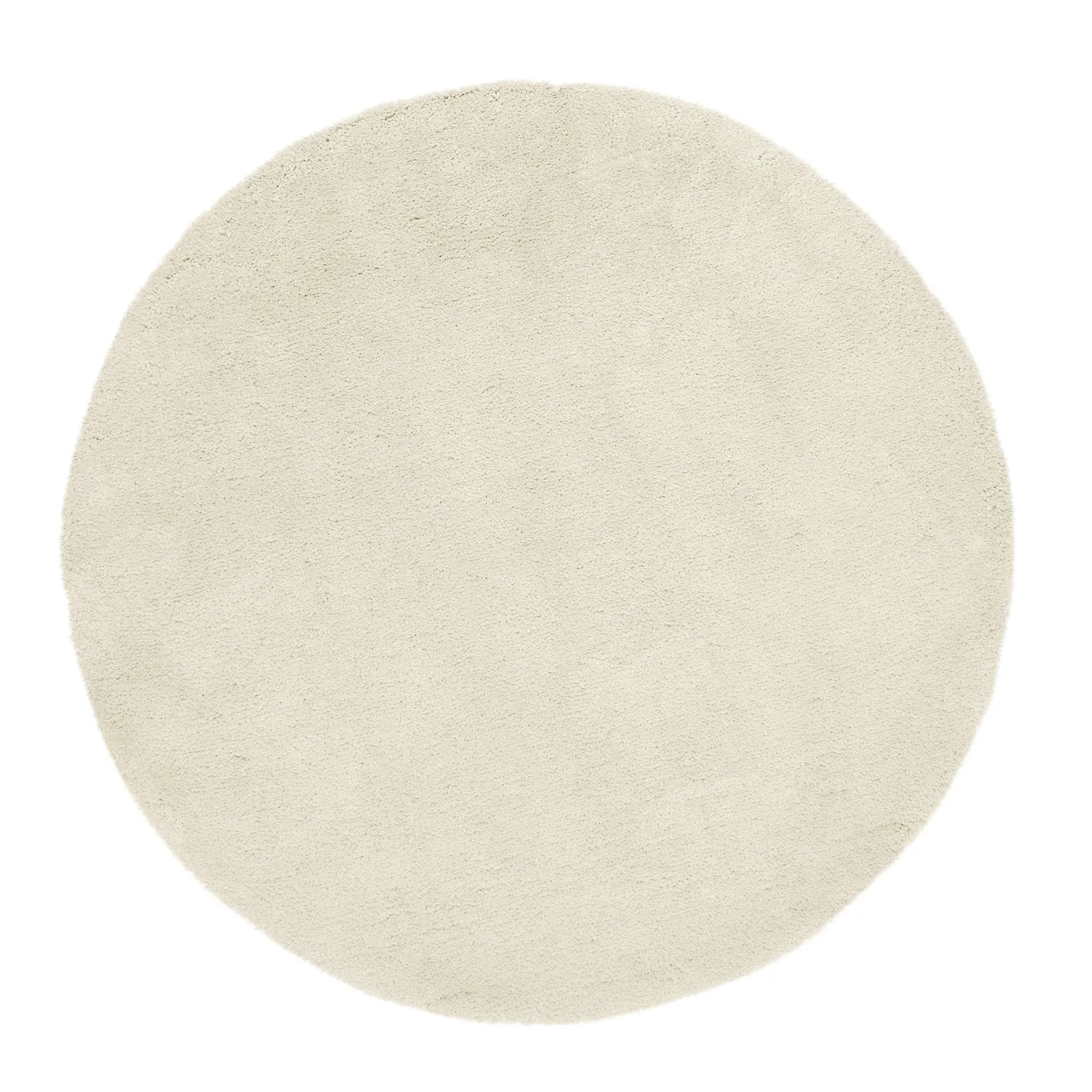 Teddy Bear Circle Rug Cream