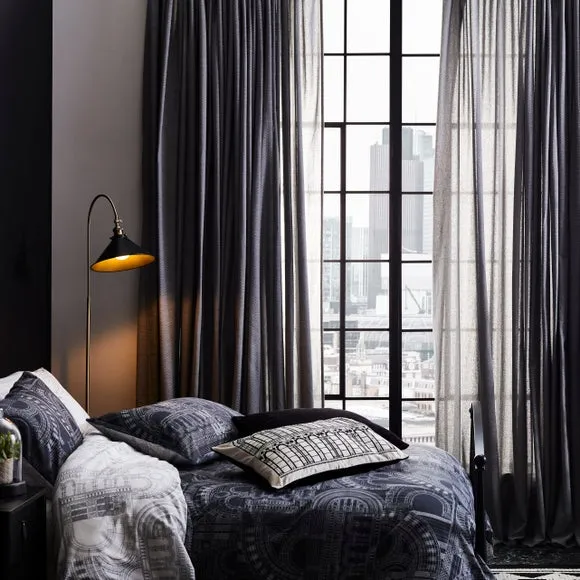Waterhouse Charcoal Duvet Cover and Pillowcase Set 3
