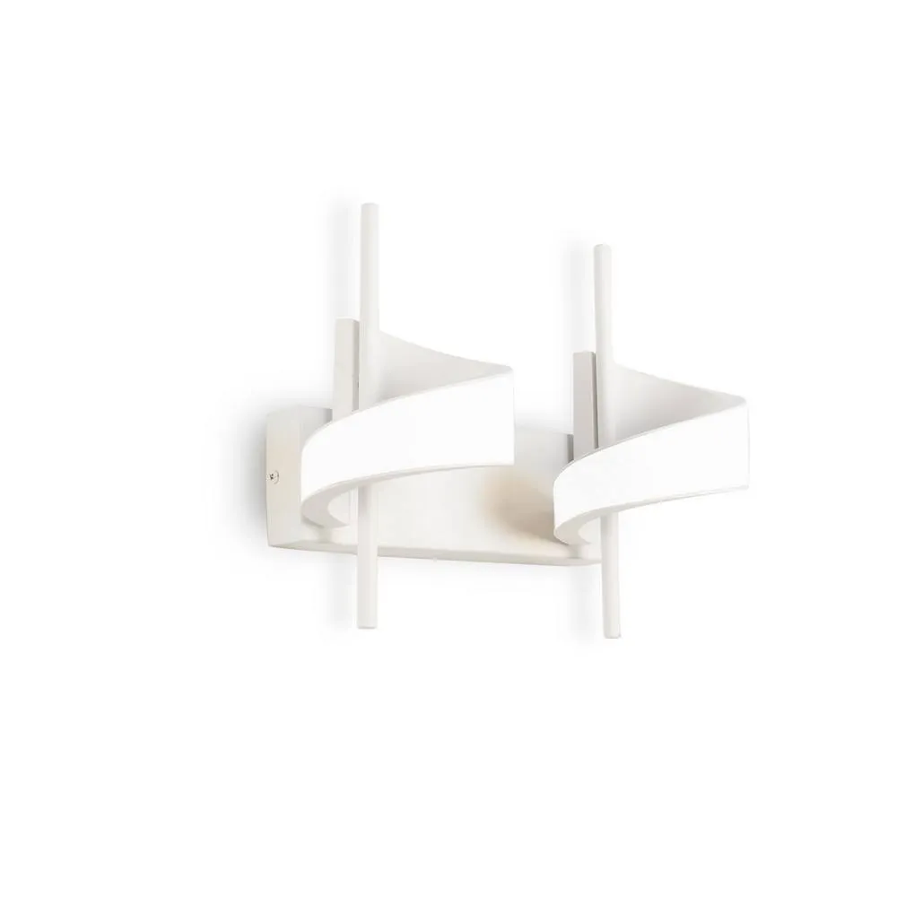 Netlighting Tsunami 2 Light Spiral Wall Lamp 24W LED 3000K 1800lm Sand White