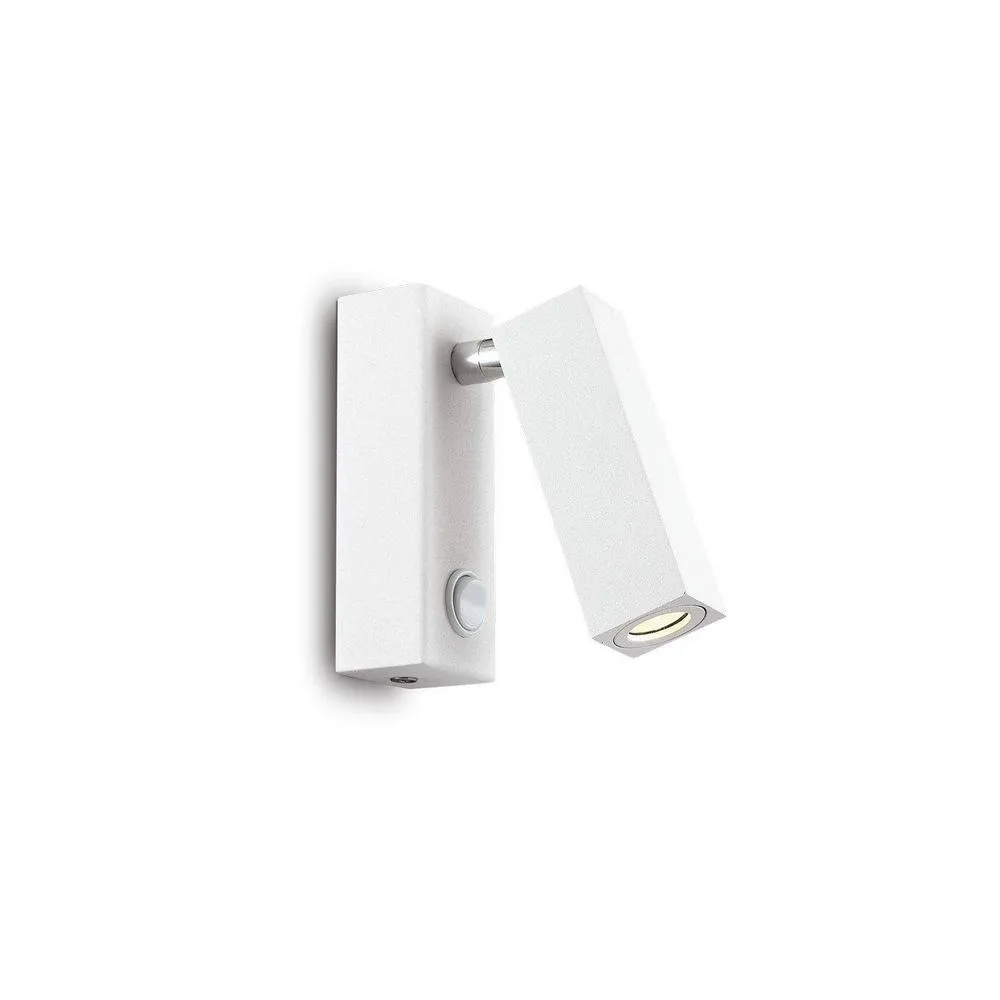Netlighting Page LED 1 Light Square Wall Reading Light White