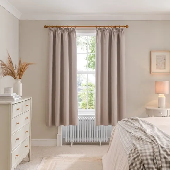 Luna Brushed Pencil Pleat Curtains (Blackout Available) 4