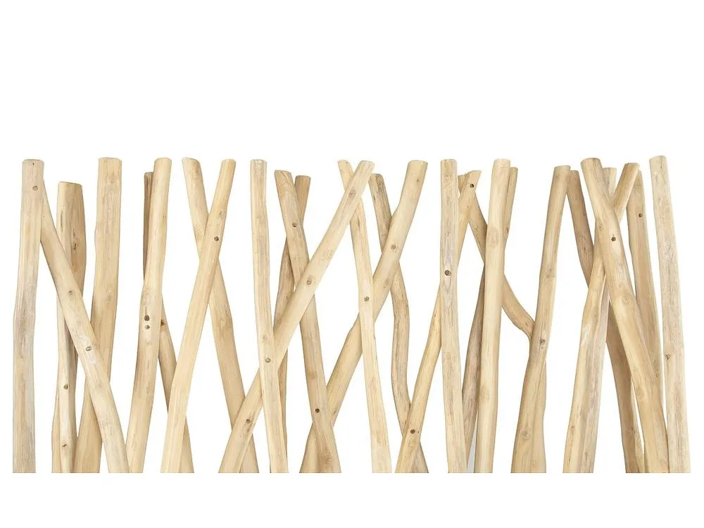 Vente-unique Teak Wood Room Divider - L 100 X W 25 X H 180 Cm - Natural - GAYANA in Light Oak 6
