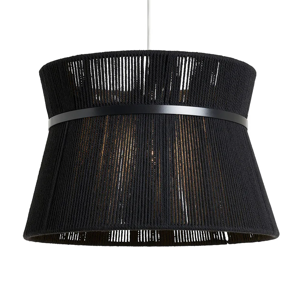 Vera String Bound Double Easyfit Shade, Black 1