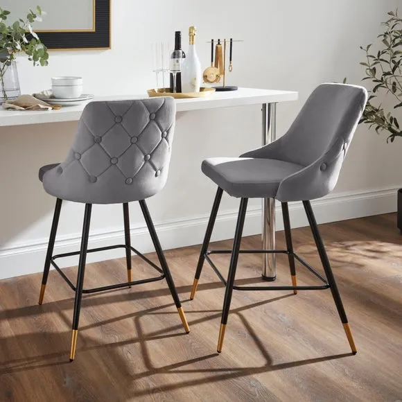Ariana Bar Stool, Velvet 1