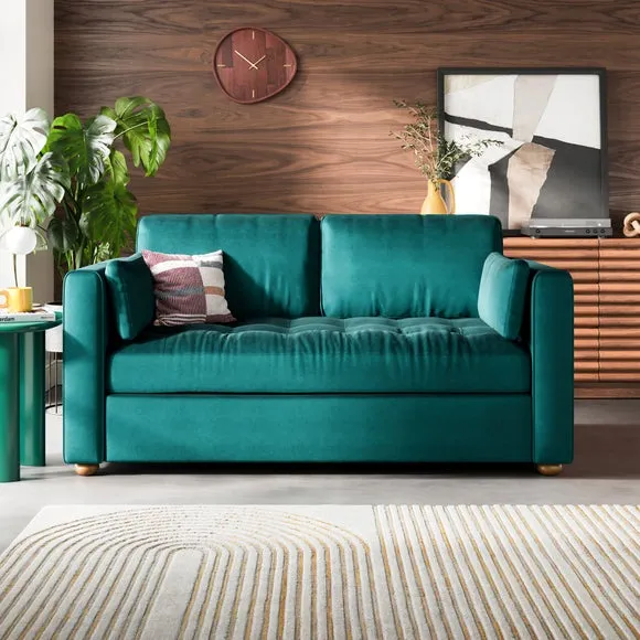 Zoe II Velvet 2 Seater Sofa 1