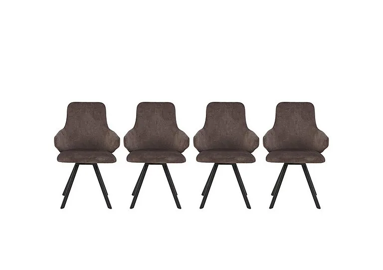 Enterprise Set of 4 Swivel Dining Arm Chairs