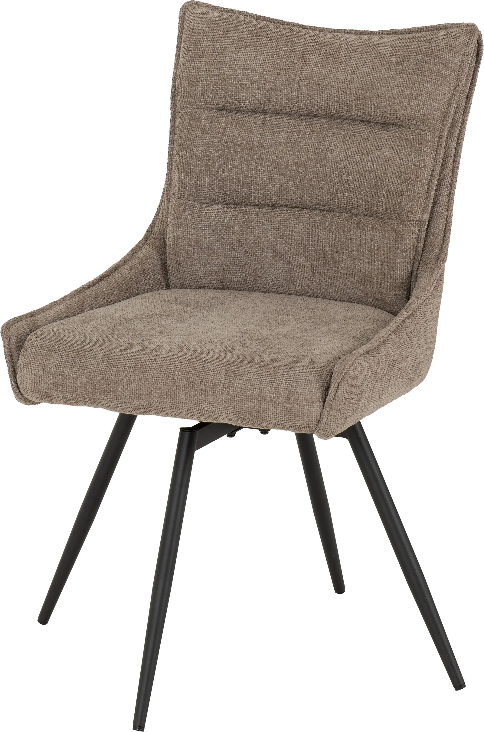 Seconique Lewis Swivel Dining Chair in Fawn 5