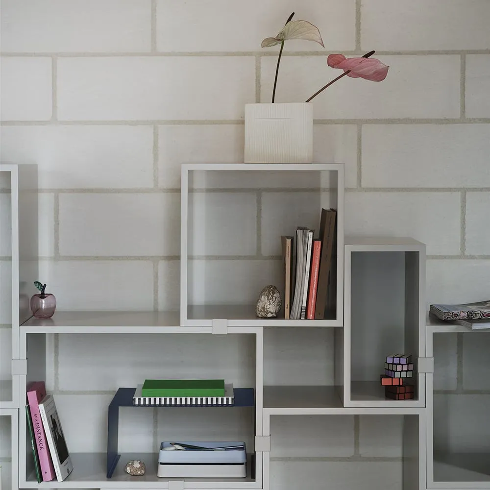 Muuto Stacked Storage System Module Open Small Brown Green 4