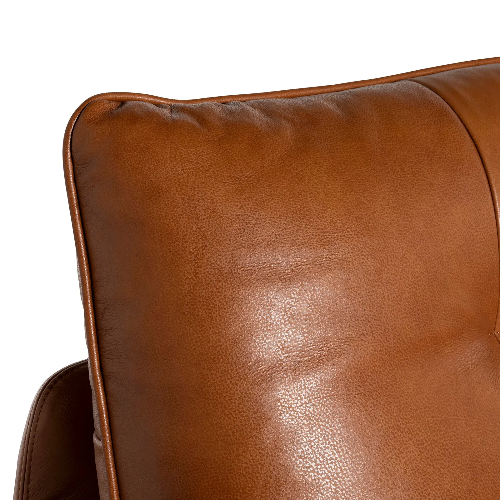 Pelle 1.25 Arm Armchair, Brown Leather | Barker & Stonehouse 3