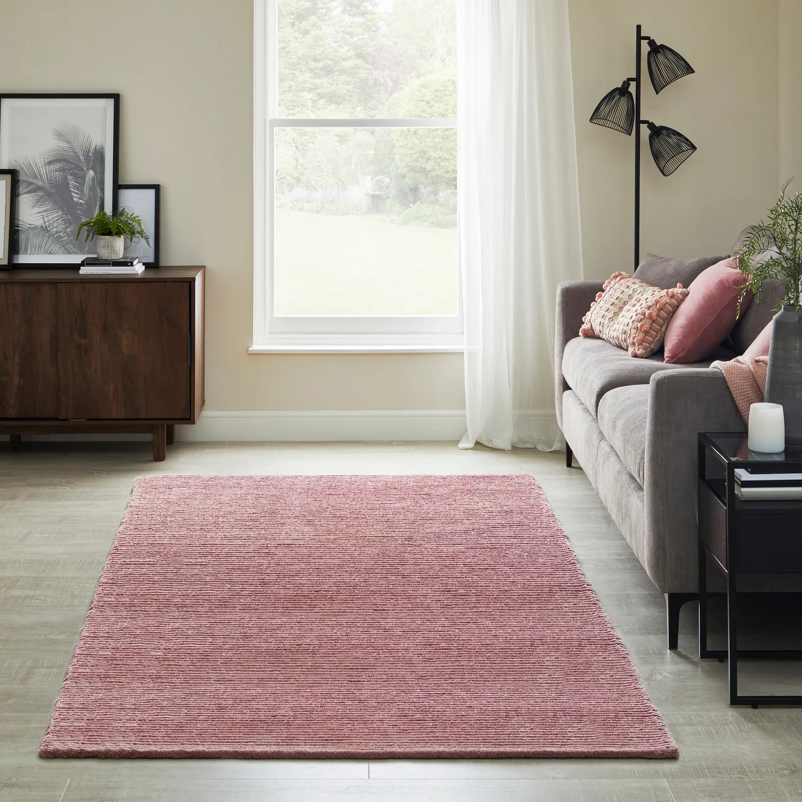 Cord Rug Rose