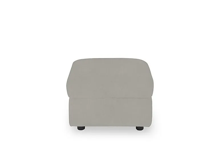 Panache Fabric Storage Footstool - Opulence Silver