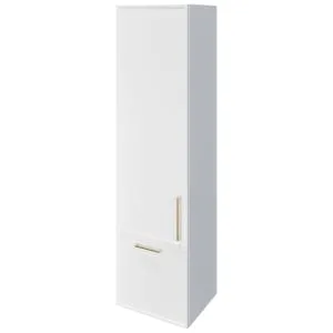 Wickes Haven Matt White Wall Hung Tower Unit - 1500 x 400mm